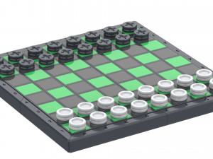 Cube Chess Board - Printable - STL files - Type 1 3D प्रिंट मॉडल