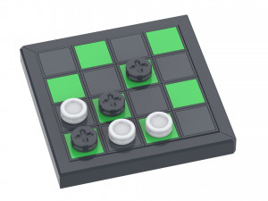 Cube Chess Board - Printable - STL files - Type 1 3D प्रिंट मॉडल
