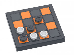 Cube Chess Board - Printable - STL files - Type 1 3D प्रिंट मॉडल