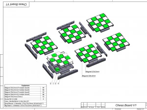 Cube Chess Board - Printable - STL files - Type 1 3D Print Model