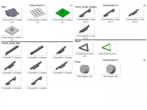 Cube Chess Board - Printable - STL files - Type 1 3D Print Model