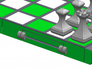 Cube Chess Board - Printable - STL files - Type 1 3D प्रिंट मॉडल