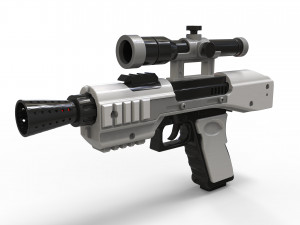 SE-44C Blaster - Star Wars - Printable - STL OBJ CAD bundle - Commercial Use Model Cetak 3D