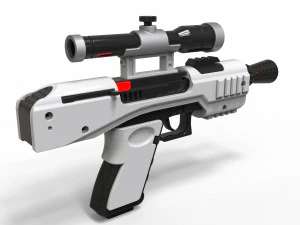 SE-44C Blaster - Star Wars - Printable - STL OBJ CAD bundle - Commercial Use 3D Print Model