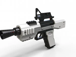 SE-44C Blaster - Star Wars - Printable - STL OBJ CAD bundle - Commercial Use 3D Print Model