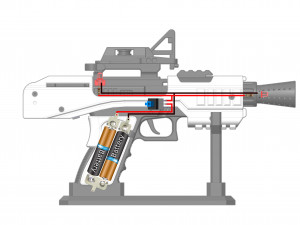 SE-44C Blaster - Star Wars - Printable - STL OBJ CAD bundle - Commercial Use Model Cetak 3D