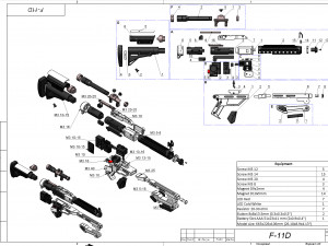 F-11D Blaster Rifle - Star Wars - Printable - STL OBJ CAD bundle - Commercial Use Modelo de impresión 3D
