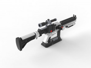 F-11D Blaster Rifle - Star Wars - Printable - STL OBJ CAD bundle - Commercial Use Modelo de impresión 3D