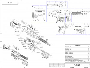 F-11D Blaster Rifle - Star Wars - Printable - STL OBJ CAD bundle - Commercial Use Modelo de impresión 3D