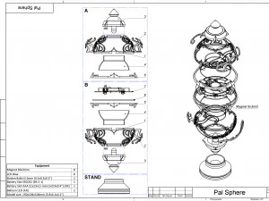 Pal Sphere - Printable - STL files - Personal Use 3D Print Model