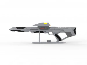 Type 3A Phaser Rifle - Star Trek First Contact - Printable - STL OBJ CAD bundle - Comme 3D Print Model
