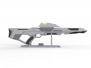 Type 3A Phaser Rifle - Star Trek First Contact - Printable - STL OBJ CAD bundle - Comme Model Cetak 3D
