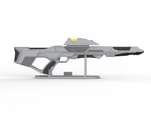 Type 3A Phaser Rifle - Star Trek First Contact - Printable - STL OBJ CAD bundle - Comme 3D Print Model