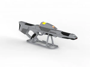 Type 3A Phaser Rifle - Star Trek First Contact - Printable - STL OBJ CAD bundle - Comme 3D Print Model