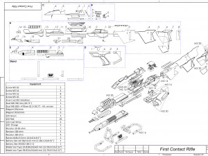 Type 3A Phaser Rifle - Star Trek First Contact - Printable - STL OBJ CAD bundle - Comme 3D Print Model