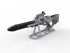 Type 3 Nemesis Phaser Rifle - Star Trek First Contact - Printable - STL OBJ CAD bundle Modèles 3D en vedette