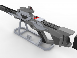 Type 3 Nemesis Phaser Rifle - Star Trek First Contact - Printable - STL OBJ CAD bundle Modèles 3D en vedette