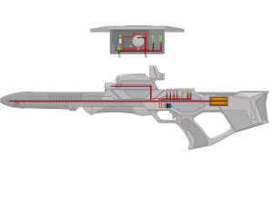 Type 3 Nemesis Phaser Rifle - Star Trek First Contact - Printable - STL OBJ CAD bundle Modèles 3D en vedette