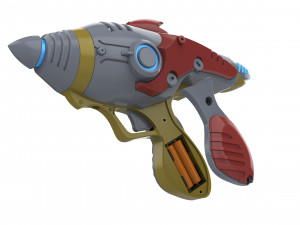 Alien Blaster - Fallout - Printable - STL files - Personal Use Modèles 3D en vedette