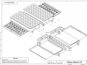 Easy Print Chess Board - Simple Portable Chess Board - Printable - STL files 3D Принт Модель