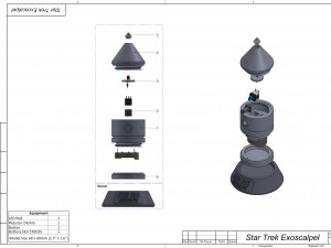 Exoscalpel - Star Trek - Printable - STL files - Personal Use Modèles 3D en vedette