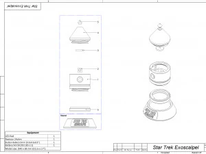 Exoscalpel - Star Trek - Printable - STL files - Personal Use 3D Print Model