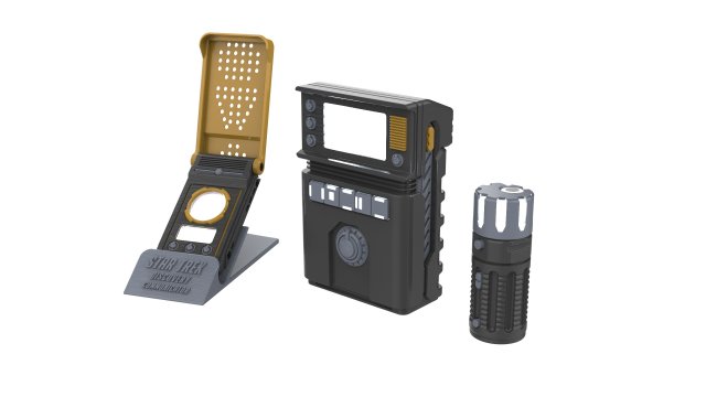 Tricorder and Communicator - Star Trek Discovery - Printable - STL OBJ CAD - Commercial 3D 打印模型 .c4d .max .obj .3ds .fbx .stl .blend 