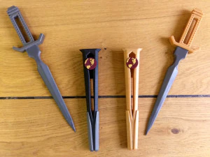 Terran Empire Dagger - Star Trek Discovery - Printable - STL OBJ CAD bundle - Commercial Use 3D Print Model