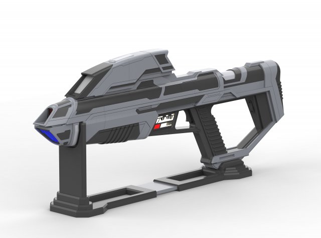 Starfleet Phaser Rifle - Star Trek Picard - STL OBJ CAD bundle - Commercial Use 3D Baskı Modeli .c4d .max .obj .3ds .fbx .stl .blend 