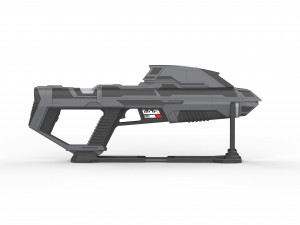 Starfleet Phaser Rifle - Star Trek Picard - STL OBJ CAD bundle - Commercial Use 3D Baskı Modeli