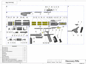 Starfleet Phaser Rifle - Star Trek Discovery - Printable - STL OBJ CAD bundle - Commercial 3D Print Model