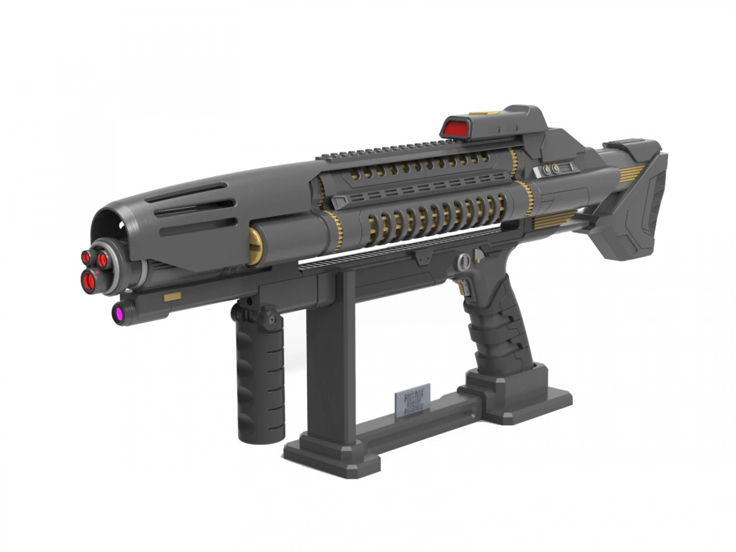 Starfleet Phaser Rifle - Star Trek Discovery - Printable - STL OBJ CAD bundle - Commercial 3D Print Model .c4d .max .obj .3ds .fbx .stl .blend