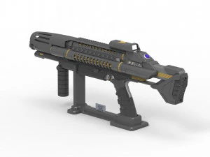 Starfleet Phaser Rifle - Star Trek Discovery - Printable - STL OBJ CAD bundle - Commercial 3D Print Model