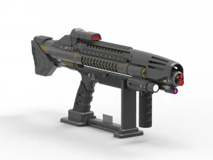 Starfleet Phaser Rifle - Star Trek Discovery - Printable - STL OBJ CAD bundle - Commercial 3D Print Model