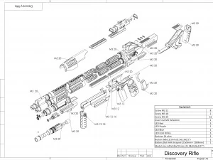Starfleet Phaser Rifle - Star Trek Discovery - Printable - STL OBJ CAD bundle - Commercial 3D Print Model