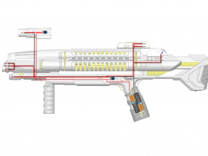 Starfleet Phaser Rifle - Star Trek Discovery - Printable - STL OBJ CAD bundle - Commercial 3D Print Model