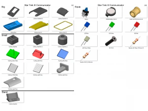 Коммуникатор &mdash; Star Trek III &mdash; для печати &mdash; пакет STL OBJ CAD &mdash; коммерческое использование 3D Принт Модель