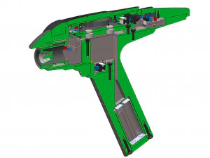 SEC 31 Phaser - Star Trek - Printable - STL OBJ CAD bundle - Commercial Use 3D Print Model