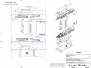 Romulan Disruptor - Star Trek - Printable - STL OBJ CAD bundle - Commercial Use 3D 프린트 모델