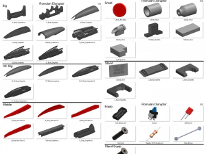 Romulan Disruptor - Star Trek - Printable - STL OBJ CAD bundle - Commercial Use 3D Print Model