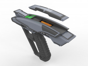 Picard Phaser - Star Trek - Printable - STL OBJ CAD bundle - Commercial Use Modèles 3D en vedette