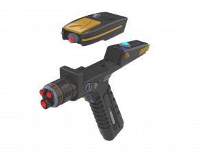 Discovery Phaser - Star Trek - Printable - STL OBJ CAD bundle - Commercial Use 3Dプリントモデル