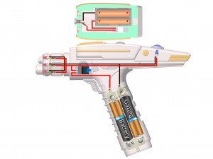 Discovery Phaser - Star Trek - Printable - STL OBJ CAD bundle - Commercial Use 3Dプリントモデル