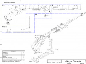 Klingon Disruptor - Star Trek - Printable - STL OBJ CAD bundle - Commercial 3Dプリントモデル