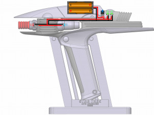 Into Darkness Phaser - Star Trek - Printable - STL OBJ CAD bundle - Commercial Use Modello di stampa 3D