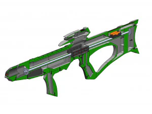 EVA Phaser Rifle - Star Trek First Contact - Printable - STL OBJ CAD bundle - Commercial 3D Print Model
