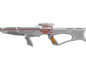 EVA Phaser Rifle - Star Trek First Contact - Printable - STL OBJ CAD bundle - Commercial 3D Print Model