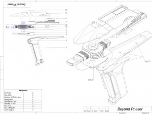 Beyond Phaser - Star Trek - Printable - STL OBJ CAD bundle - Commercial Use Model Cetak 3D