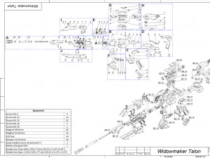 Widowmaker Talon - Overwatch - Stampabile - Pacchetto CAD STL OBJ - Uso commerciale Modello di stampa 3D
