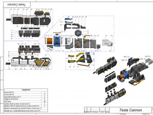 Cannone Winston Tesla - Overwatch - Pacchetto CAD STL - Uso commerciale Modello di stampa 3D